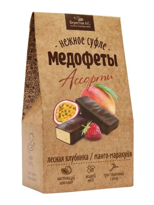  Берестов Медофеты Манго маракуйя и клубникой,150г    в Ялте
