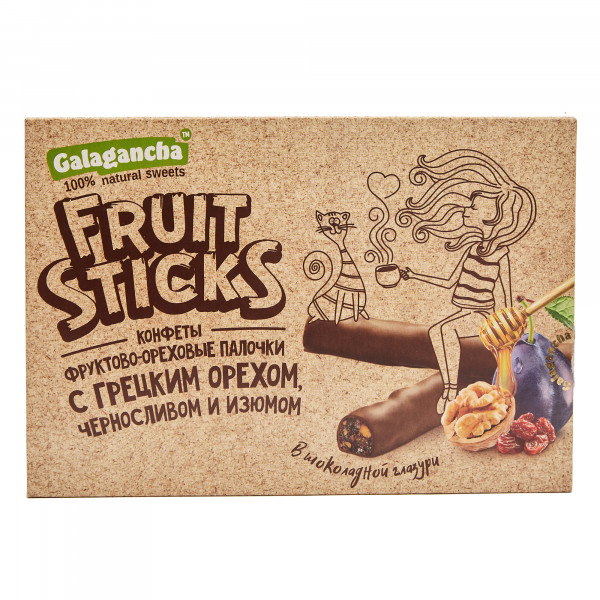 №2 Берестов КРАФТ Fruit Stiсks с черносливом и грецким орехом, 175г в Ялте