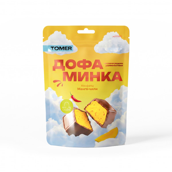 №2 Фабрика Томер   Дофаминка Конфеты Манго-Чили, 125г  в Ялте