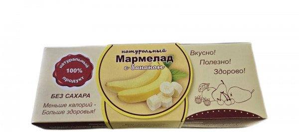 №2 Мармелад натуральный "Банан" 140г  в Ялте