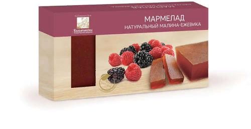  Мармелад пластовый 210г МАЛИНА-ЕЖЕВИКА в Ялте