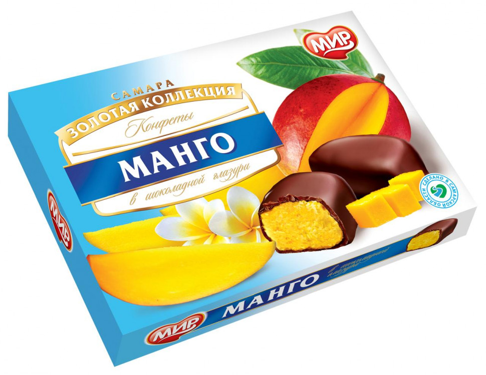  КФ МИР Манго-Кокос в шоколадной глазури 160г  в Ялте