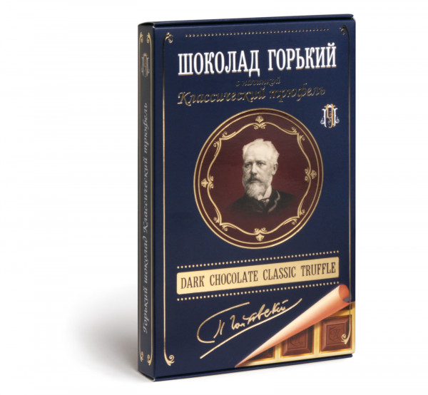 №1 Фабрика Томер  Горький шоколад ТРЮФЕЛЬ классический (Чайковский), 112г в Ялте