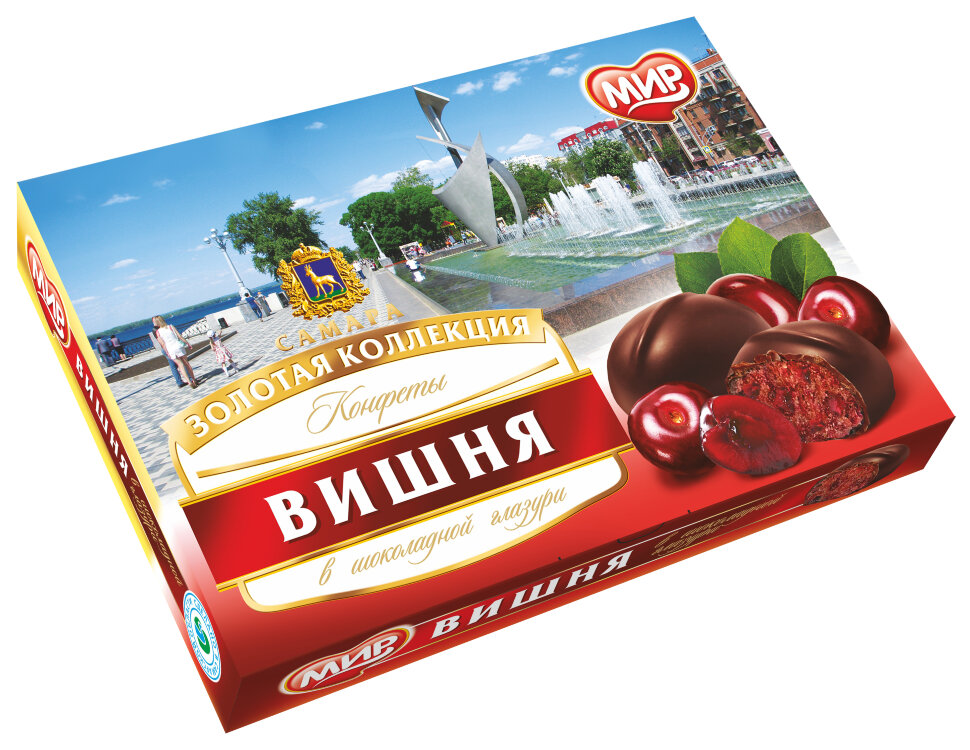  КФ МИР Вишня в шоколадной глазури 160г в Ялте