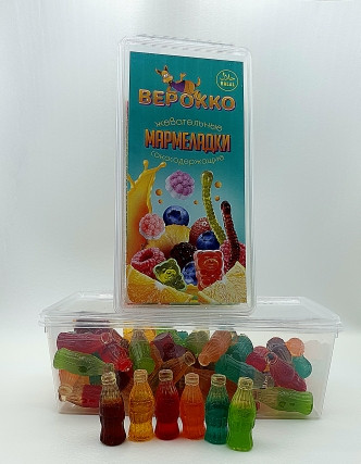 №2 Жевательный мармелад Бутылочки, 250г      в Ялте